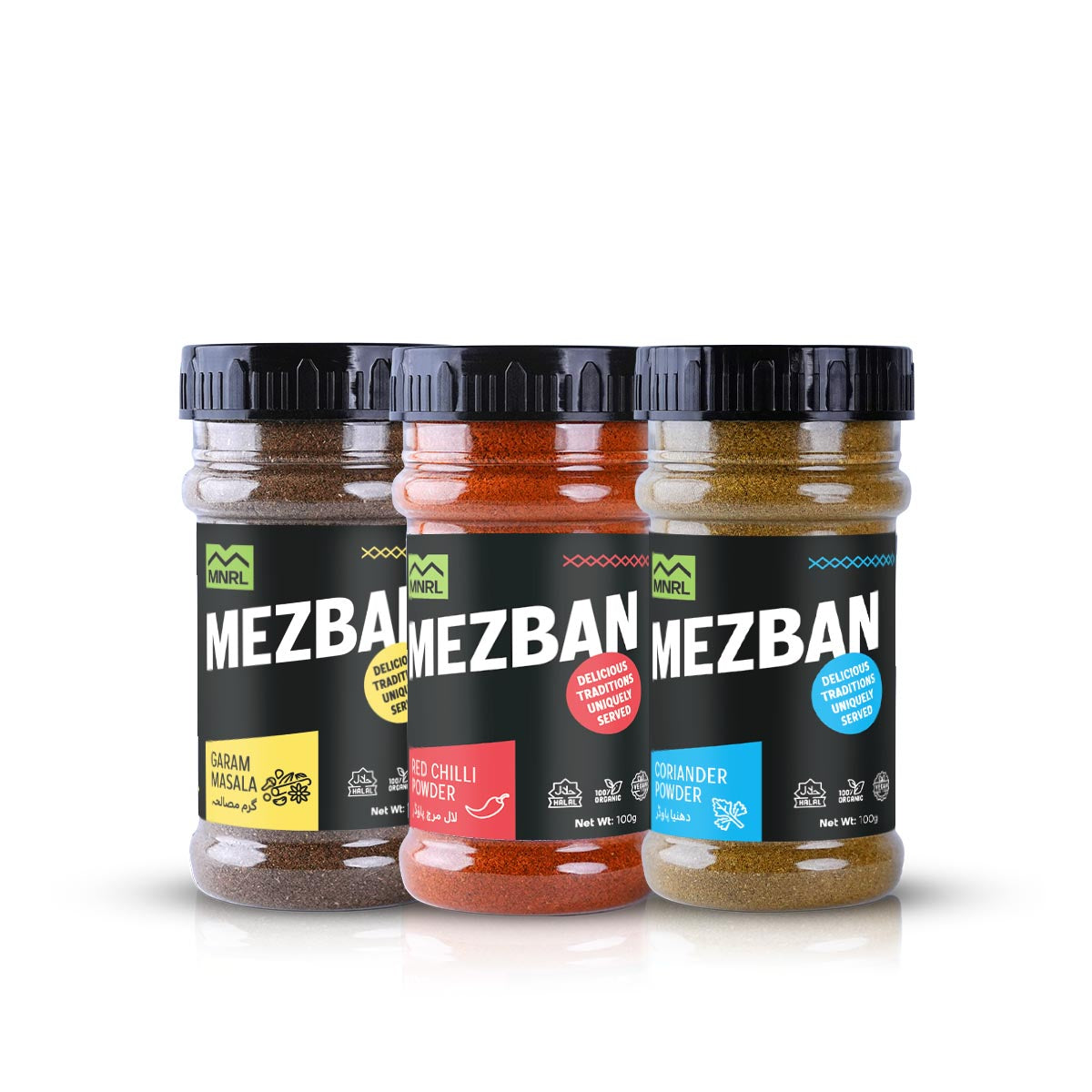 Bundle of 3 -- Red Chilli, Coriander and Garam Masala Powder